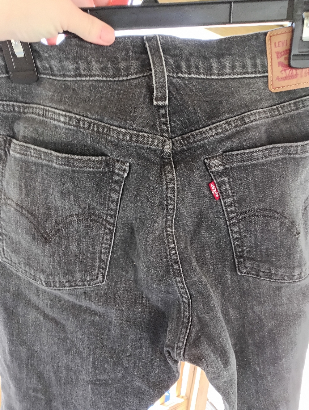 Levi's Women's Wedgie Washed Black Denim Relaxed Jeans